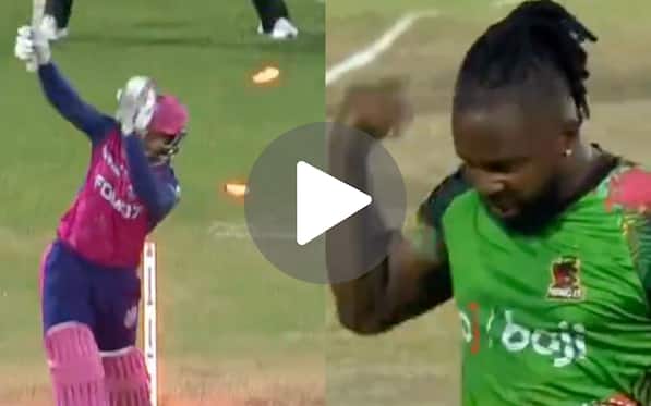 [Watch] Quinton De Kock's LSG Teammate Gets Pumped Up After Cleaning Him Up In CPL 2024